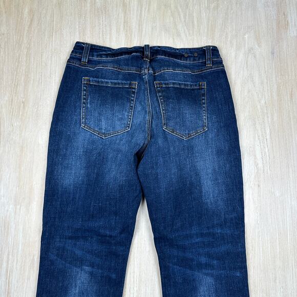 Cabi True Boyfriend Dark Wash Denim Straight Leg Mid Rise Jeans 4 Style 5494 - Picture 15 of 16